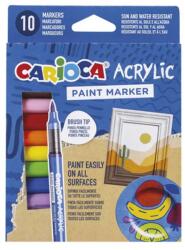 CARIOCA Set de markere acrilice Acrylic, 10 bucăți - Carioca (45281)