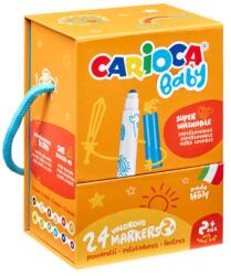 CARIOCA Set de 24 carioci lavabile pentru bebeluși - Carioca (46817)