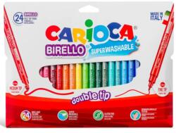 CARIOCA Set de carioci colorate cu două capete, 24 de bucăți - Carioca (42758)