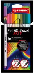 STABILO Stabilo: Pen 68 Brush ARTY set 10 markere tip pensulă (568/10-21-20)