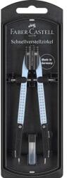 Faber-Castell Faber-Castell: GRIP set de compas cu ajustare rapidă de culoare albastru cer (174074)