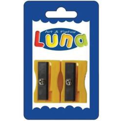 Luna Ascuțitoare plastic culoarea galbenă 2 bucăți (000601831)