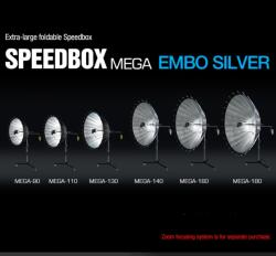 SMDV Softbox SMDV Speedbox Mega 140 141cm, interior argintiu, Bowens