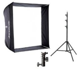 Westcott Kit lumina Westcott Apollo pentru blitz cu softbox 70x70cm si stativ