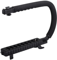 Caruba Maner Caruba Action Grip XL pentru camere pana la 17cm, cu cold shoe