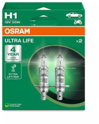 OSRAM Bec Osram Ultra Life H1 12V 55W Set 2 buc (10327644)