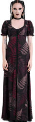 KILLSTAR rochie lungă damă KILLSTAR - NIGHT'S INFERNO - negru/bordeaux - KSRA015256