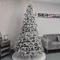 Sersimo Brad artificial Christmas Deluxe by Sersimo, Global nins, mix 2D+3D, 250cm (U-Global-Snow-250)