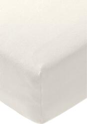 Joop Bedroom Cearșaf cu elastic Uni 140-160 x 200 cm din jerseu de bumbac pentru pat boxspring și pat cu apă, alb natural (4029058198626)