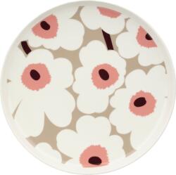 Marimekko Farfurie întinsă Unikko 25 cm, bej-roz (075532-183)