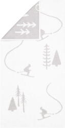Cawö Prosop pentru mâini Winter Skifahrer 30 x 50 cm, alb-platină (6272-67-30x50) Prosop