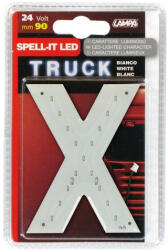  Lampa Ledes Betű Fehér Színű "X" 24 V 90 Mm (0198746)