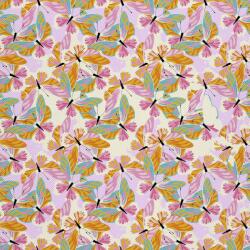 Heko Panels Textil anyag, Színes, fényes pillangók, Poliészter 100%, 210g/pm, Méret: 100cm x 155cm, DX729 (DX729)