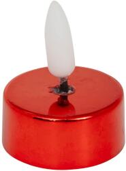 Atmosphera LED teamécses készlet, 8 db, 5, 5cm átmérő, piros fém