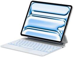 TYPECASE Edge billentyűzetes tok iPad Air 13 hüvelykes 2024 / 2025 kompatibilis, 500mAh, USB-C, Fehér