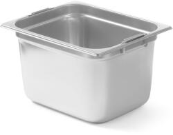 Hendi Gastronorm edény GN 1/2, Hendi, 6.25L, rozsdamentes acél, 325x265x100mm, behúzható fogantyúkkal (1030674)