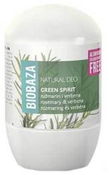 BIOBAZA Green Spirit természetes összetételű dezodor, Női, Roll-on, Verbéna és rozmaring, 50 ml