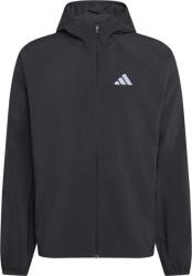 adidas RUN ESSENTIALS JACKET M Fekete, Ezüst L (KG3202)