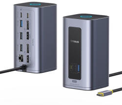 Baseus Docking Station Baseus Nomos NU1 Air Spacemate B0114400 | 12-in-1, 100W PD, 4K, USB-C, 10Gbps (B0114400)