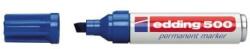 edding Marker Permanent Edding 500 4-500003 | Albastru, Varf Dalta, Rezistent Apa