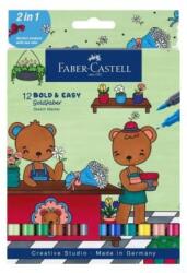 Faber-Castell Creioane Colorate Faber-Castell FC-164815 | 36 Culori, Grip 2001, Cutie Metal