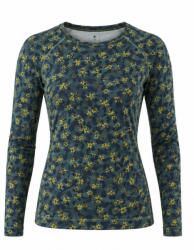 Smartwool Tricou pentru femei CLASSIC THERMAL MERINO BASE LAYER CREW dark teal/wild blossom - verde S