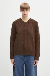 MM6 Maison Margiela pulóver gyapjúkeverékből - barna M - answear - 196 990 Ft