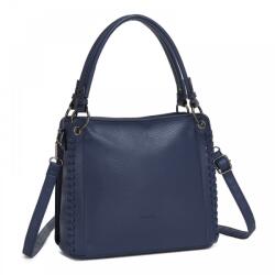 Konofactory Kék fonott válltáska „Mandy (K509-navy-HU)