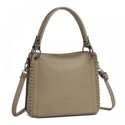 Konofactory Bézs fonott válltáska „Mandy (K509-khaki-HU)