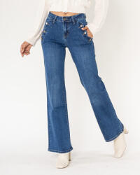 Nina Carter Blugi Dama Evazati Nina Carter Albastri P195-5 M8 (P195-5MEDIUMBLUE-36)