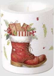 IHR CHRISTMAS BOOT gyertya 9x10, 5cm (CKM1120460)