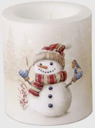 IHR OSCAR THE SNOWMAN gyertya 9x10, 5cm (CKM1115260)