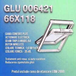 VELUX Fereastra VELUX 66X118 GLU 006421 + Rama EDW 2000 (VELUX GLU FK06 006421 + EDW 2000)