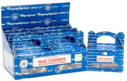 Ancient Wisdom AWG Satya Nag Champa kúpok áramló füstdobozban, 24 darabos csomag