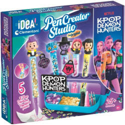 Clementoni Idea! K-Pop Vânătorii de Demoni: Studio creativ de creioane cu 5 creioane - Clementoni (18476)