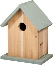 Excellent Houseware Casuta pasari Noah, lemn, gri, 16x11x20 cm
