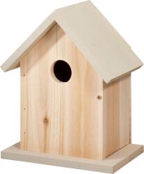 Excellent Houseware Casuta pasari Noah, lemn, crem, 16x11x20 cm
