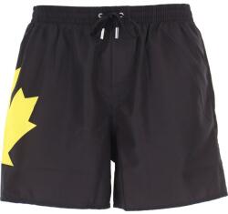 Dsquared2 DSQUARED2, poliészter fürdőnadrág sárga logóval D7B554210, fekete/sárga, XXL