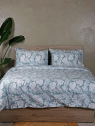 Sunshine Set Cearșafuri Dublu cu Elastic 150x205+30cm. Cotton Feelings 2038 151-54-84 Aqua 4buc (151-54-84)