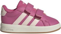 adidas Sportswear adidas Sportswear, Grand Court 3.0 műbőr sneaker tépőzáras pántokkal, Sötét rózsaszín, Törtfehér, 21 EU (JP9377-5K)