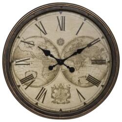 Atmosphera Falióra TOMY világtérképpel, Ø 51 cm, barna (179402)