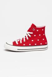 Converse Converse, Chuck Taylor All Star szívmintás középmagas szárú cipő, Sötétpiros, Halvány rózsaszín, 38.5 EU (A19065C-6)