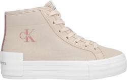 Calvin Klein BOLD VULC FLATF MID bézs, Fehér, Fekete, Rózsaszín 39 (YW0YW01392-0K6)