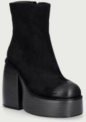 Buffalo botine cu toc pentru femei Heart Bootie Stack 9BY2-OBDWG4_99X