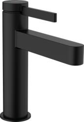 Hansgrohe Finoris 110 egykaros mosdócsaptelep CoolStart, push-open lefolyógarnitúrával, matt fekete (HG-76024670)
