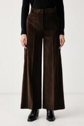 Max&Co Max&Co. pantaloni wide leg pentru femei cu bumbac CANE 9BY2-SPDYYP_89X (2626136024200)