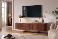 Daichi Design TV asztal Daichi 160 cm retro stílusú travertin mangó