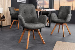Yanisin Design forgószék Yanisin sötétszürke bouclé