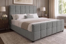 Imperial Design ágyneműtárolós ágy Imperial 180x200 cm szürke bouclé