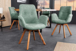Yanisin Design forgószék Yanisin zöld bouclé